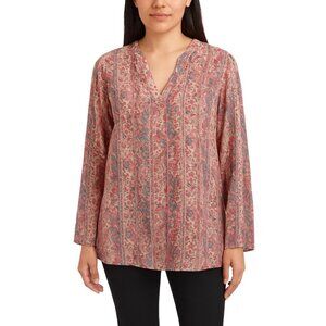Peruvian Connection Floral Paisley Blouse Size Medium